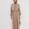Sofya Organik Kumaş Tam Boy Takım - Camel