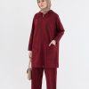 Roa Z Cepli Pamuk Spor Takım - Bordo