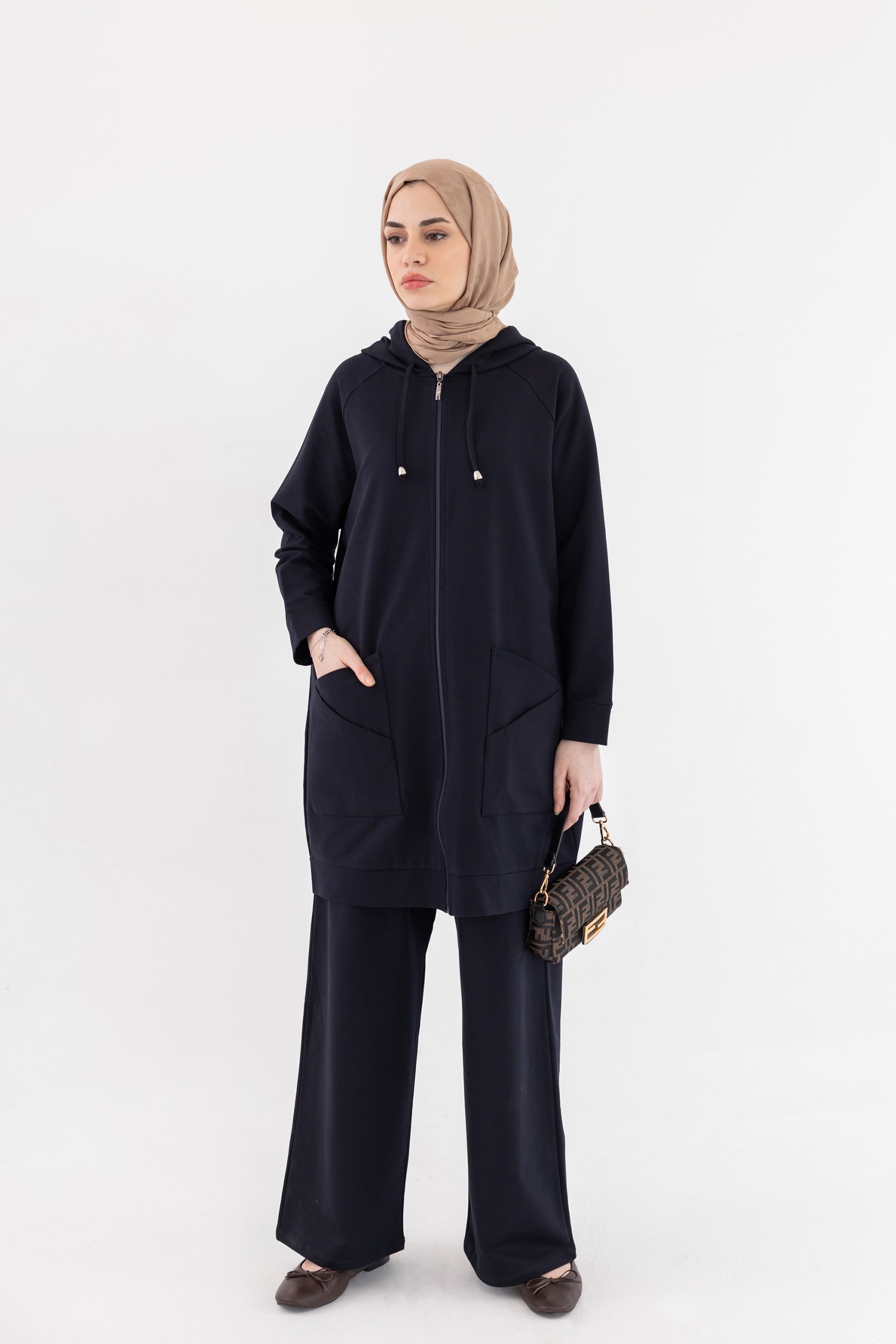 Roa Z Cepli Pamuk Spor Takım - Lacivert